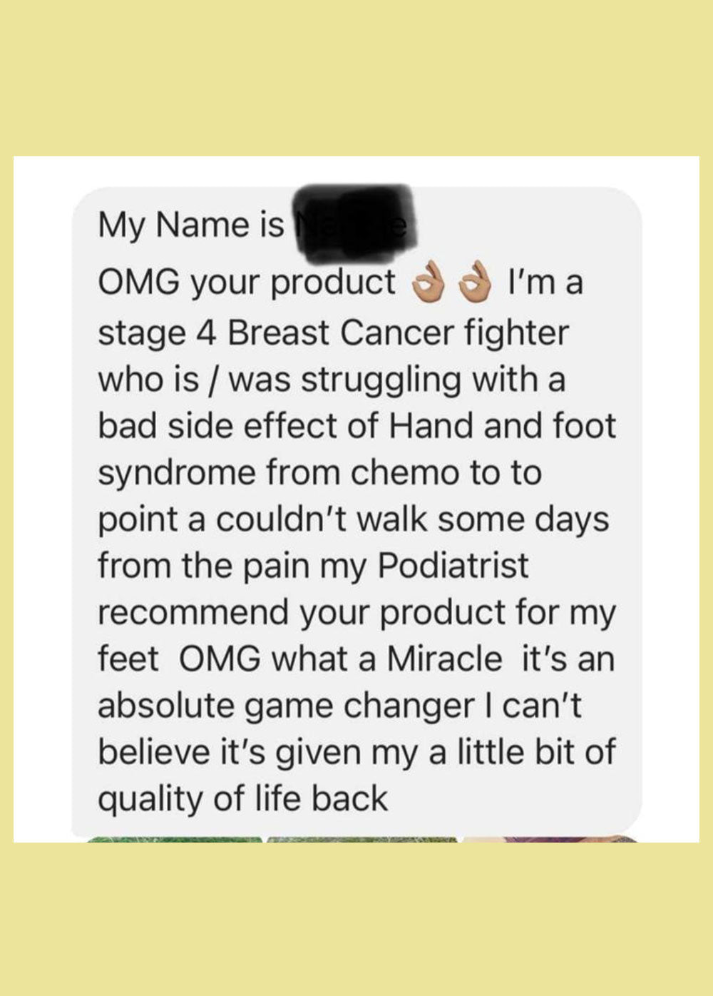 foot and heel balm testimonial